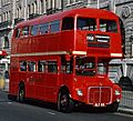 Preserved Routemaster prototype RM3 (SLT 58), Baker Street, London, July 1979