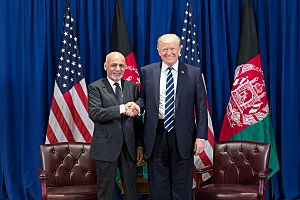 President Donald J. Trump and President Ashraf Ghani of Afghanistan at the United Nations General Assembly (36747065014)