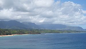 Princeville from the Kilauea Point National Wildlife Refuge