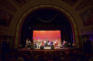 Proscenium stage at the Calumet Theatre