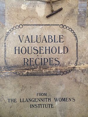 Recipe book of Llangennith Women's Institute, Wales