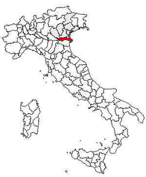 Location of Province of Rovigo