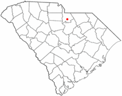 Location of Heath Springs, South Carolina