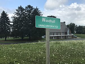 Sign in Woodhull, Wisconsin