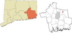 Jewett City's location within the Southeastern Connecticut Planning Region and the state of Connecticut