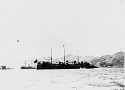 Spanish destroyer at Sao Vicente in April 1898