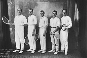 StateLibQld 2 294951 Members of the Christ Church tennis team who won the Chronicle Cup, Childers, 1923