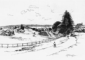 StateLibQld 2 45927 Sketch of Cleveland as viewd from the Brighton Hotel, 1892
