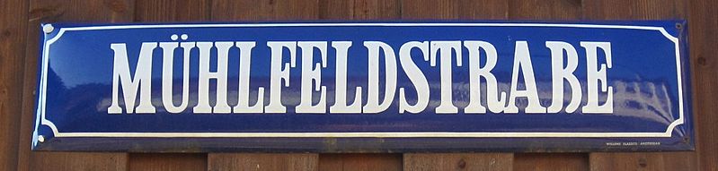 Straßenschild-Versal-ß