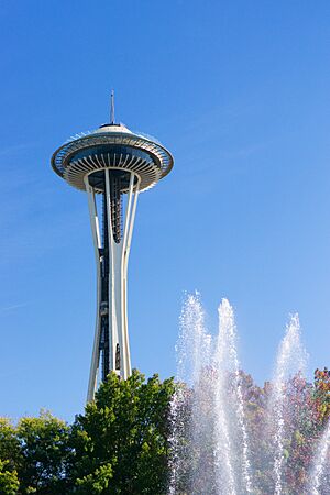 Sunny Day for Space Needle Standing