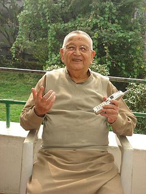 Surya Bahadur Thapa at home