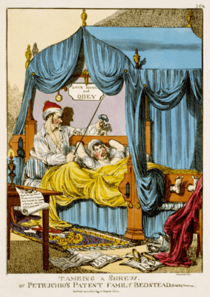 Tameing a Shrew; or, Petruchio's Patent Family Bedstead, Gags & Thumscrews