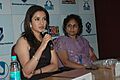 The Ms. Tisca Chopra, lead Actor of “Tare Jamin Par” addressing at the Press Conference, during the 39th International Film Festival (IFFI-2008) in Panaji, Goa. The Director (M&C), PIB, Ms. Prabhavati Akashi is also seen