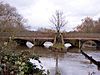 Medieval road bridge over the river Soar at Thurcaston Road, Belgrave