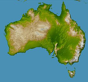 Topography of australia