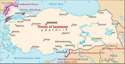 Turkey-Greece-Bulgaria on Treaty of Lausanne