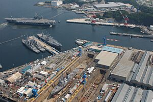 USS Kitty Hawk at Yokosuka