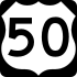 U.S. Route 50 marker