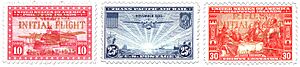 US and PI First Transpacific Air Mail Stamps 1935