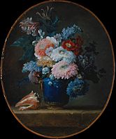 Vase of Flowers and Conch Shell MET DT11675