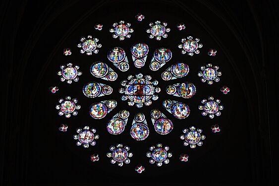 Vitrail Chartres-rosace 143