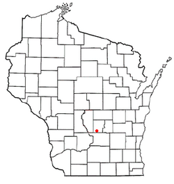Location of Moundville, Wisconsin