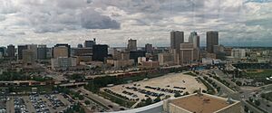 Winnipeg view from CMHR