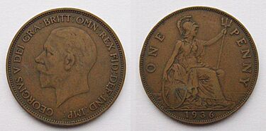 1936 George V penny