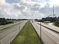 2019-07-05 08 58 55 View north along Interstate 95 and Interstate 495 (Capital Beltway) from the overpass for Maryland State Route 210 (Indian Head Highway) in Forest Heights, Prince George's County, Maryland