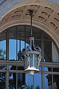 511 Federal Bldg - cast bronze lamp over entrance