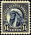 American Indian stamp 14c 1922 issue