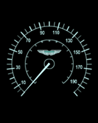 Animated Aston Martin Speedometer