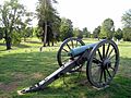 Artillery Marking Longstreet's Line in Fredericksburg National Cemetery