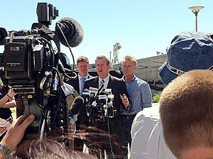 Barry O'Farrell at Honeysuckle during the 2011 NSW state election (1)