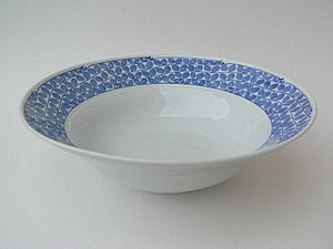 Blaue Rispe nach Riemerschmid Schüssel 32cm