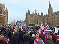 Brexit Campaigners out side Parliament November 2016