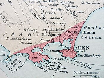 Map of Aden Colony