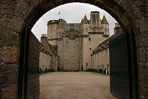 Castle Fraser, rear courtyard