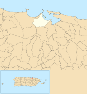 Cataño, Puerto Rico locator map