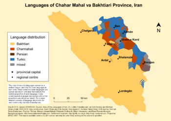 Chahar Mahal va Bakhtiari Province - Language distribution