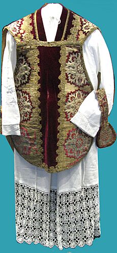 Chasuble sewn with Turkish tents captured by Polish Army in Vienna 1683