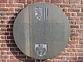 A plaque on Christchurch Spire