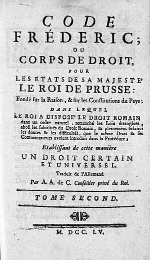 Cocceji, Samuel von – Project des Corporis Juris Fridericiani, 1752 – BEIC 14430789