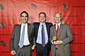 Connor Schell, Bill Simmons and John Dahl at the 70th Annual Peabody Awards