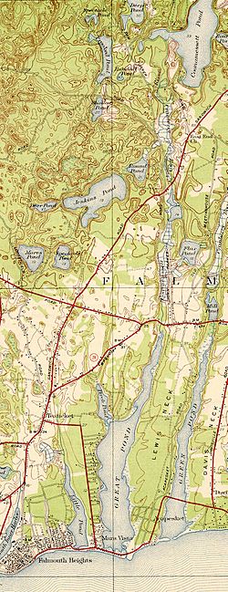 Coonamessett River (Massachusetts) map