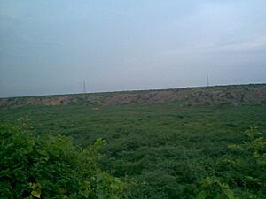 Dried Badkhal lake