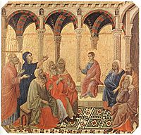 Duccio di Buoninsegna - Disputation with the Doctors - WGA06768