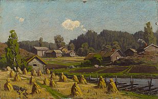 Fanny Churberg - Shocks of Rye - A III 2348 - Finnish National Gallery