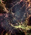 Filaments in the Crab Nebula
