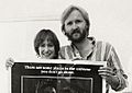 Gale Ann Hurd and James Cameron